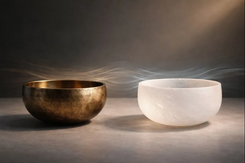 Cuencos tibetanos de metal vs cuarzo