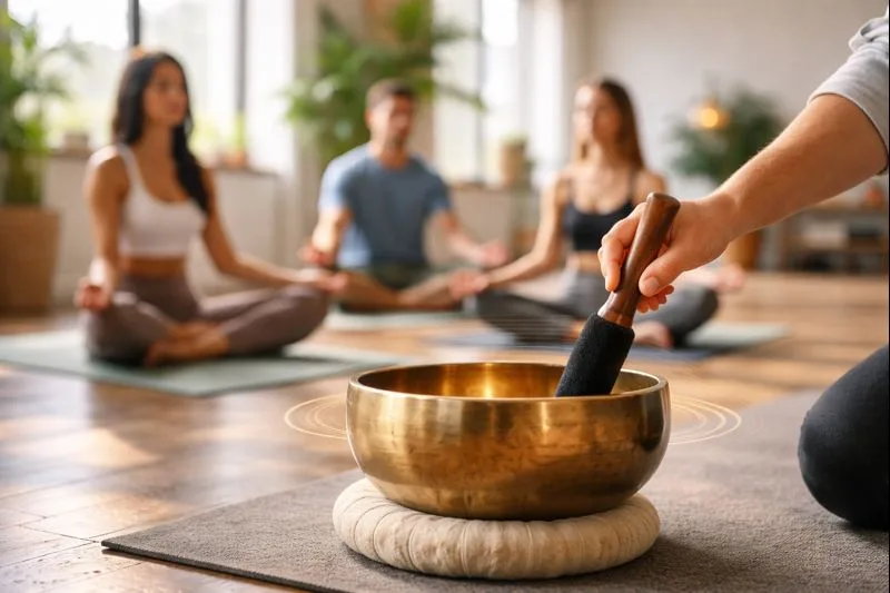 cuencos tibetanos en yoga y mindfulness 2