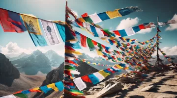 Banderas de Oración Tibetanas