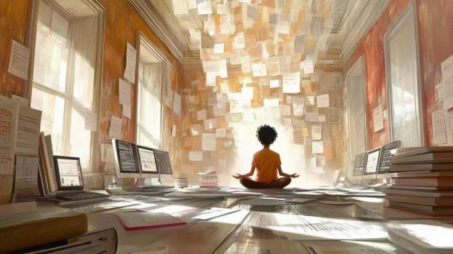 meditación en el día laboral