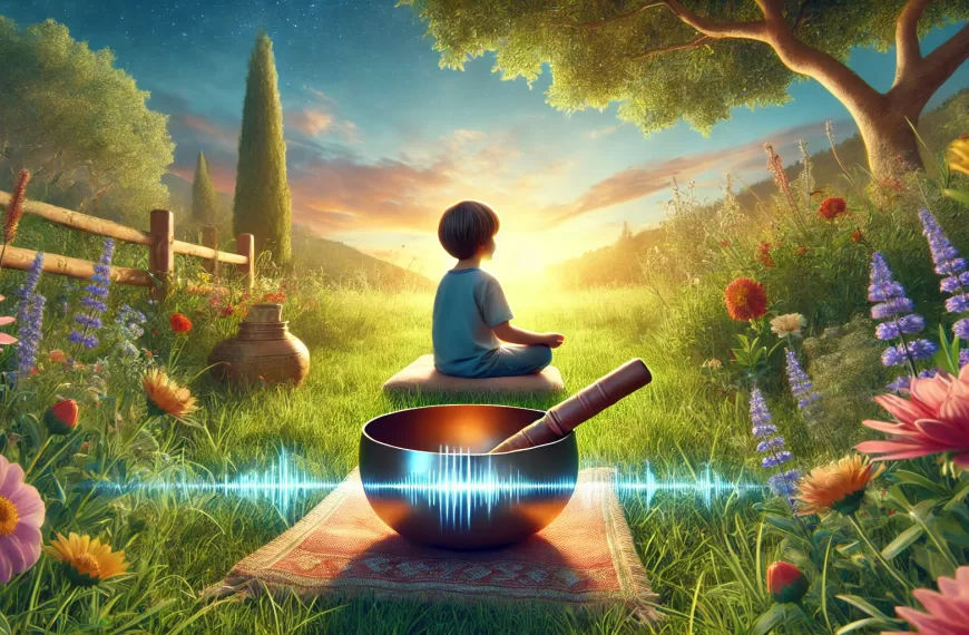 meditación con cuencos tibetanos para niños