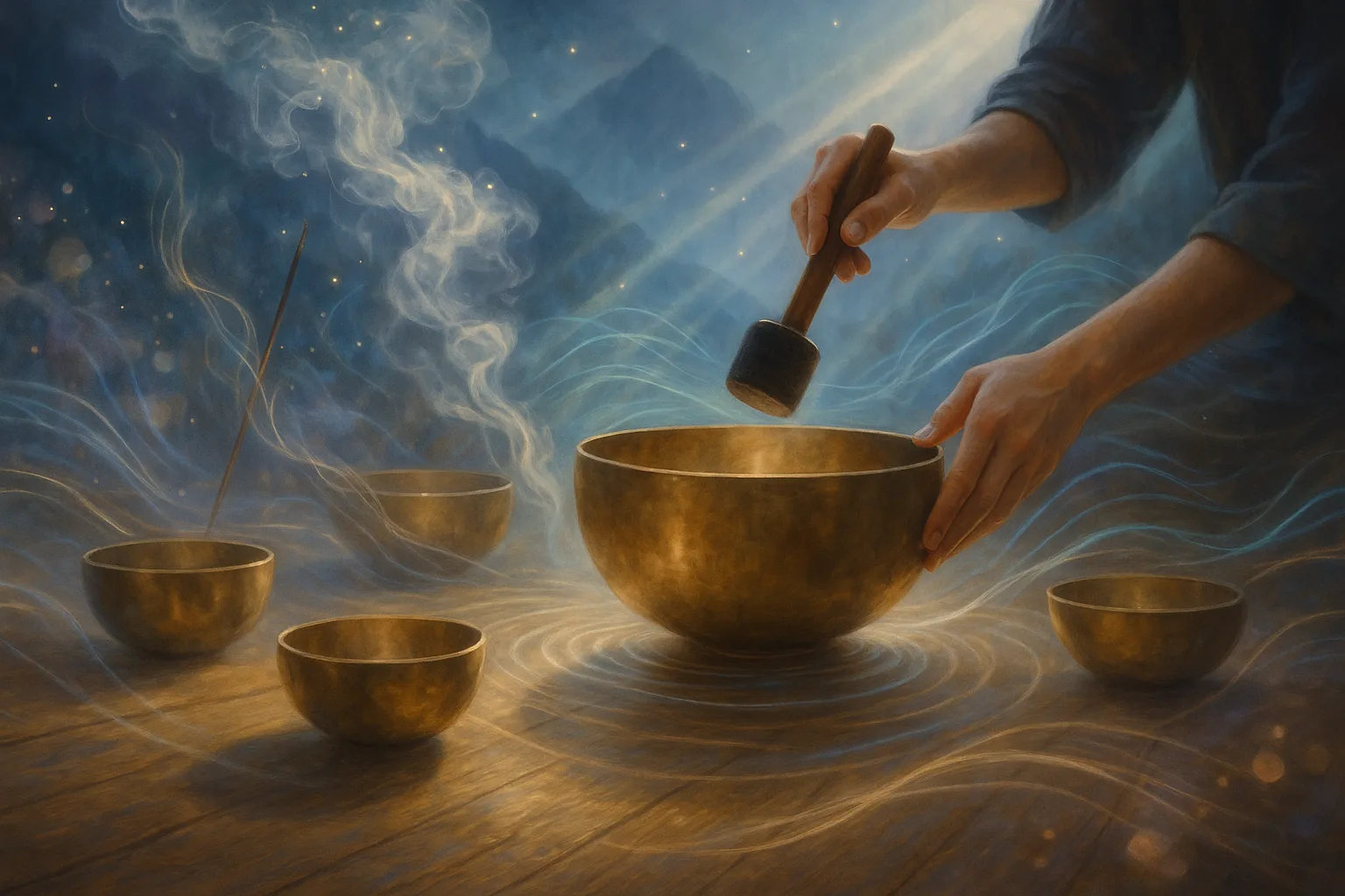 rituales de limpieza con cuencos tibetanos