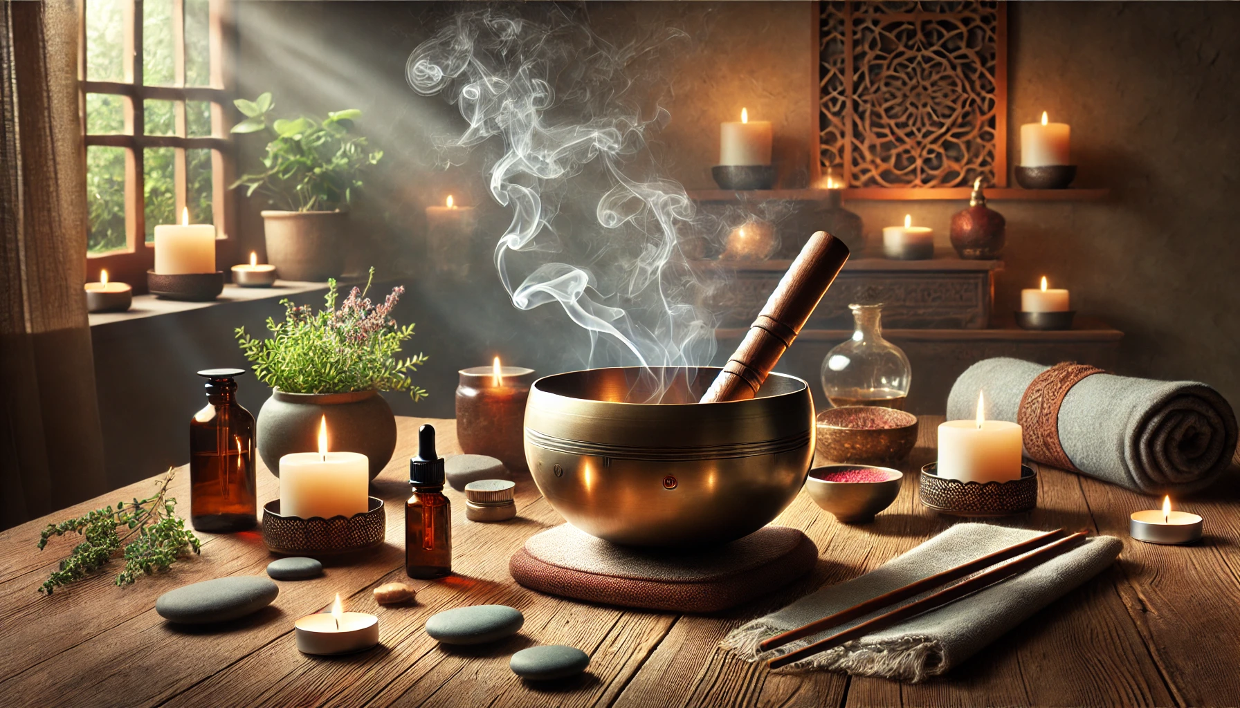 Cuencos Tibetanos y Aromaterapia