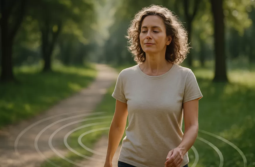 meditación caminando