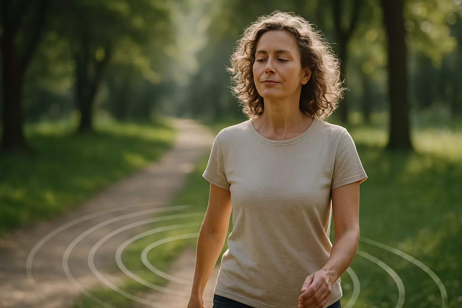 meditación caminando