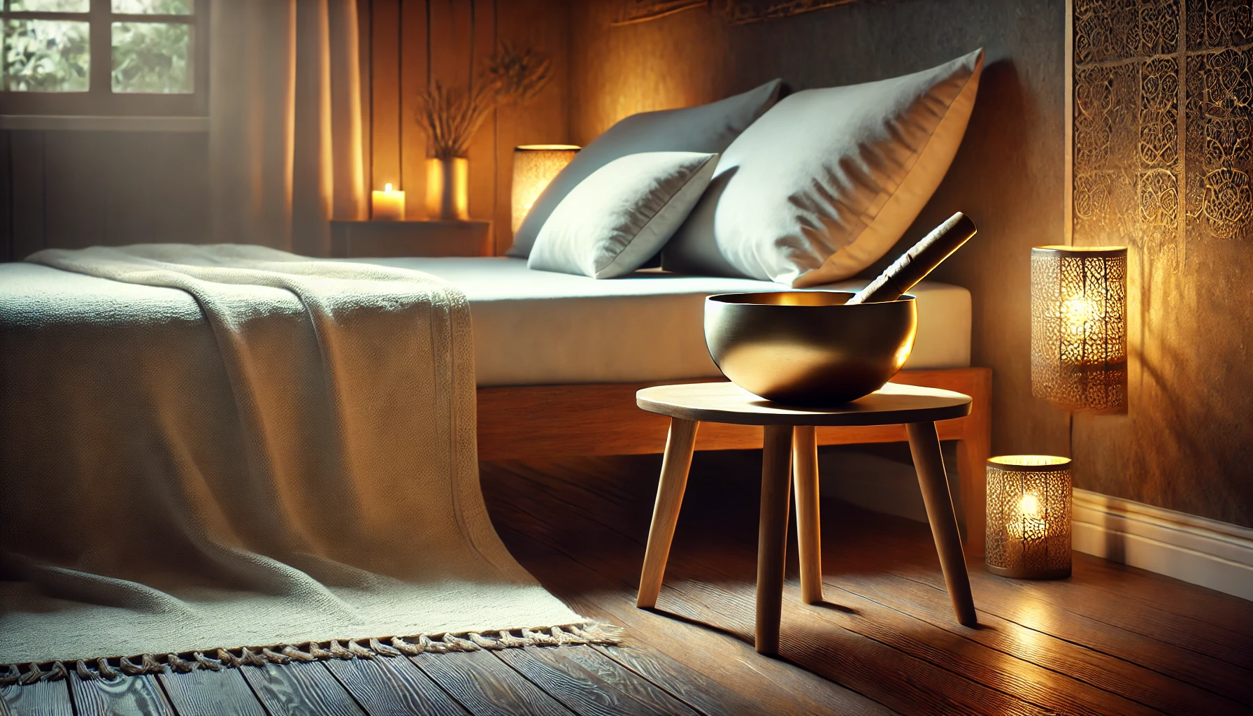 cuencos tibetanos antes de dormir