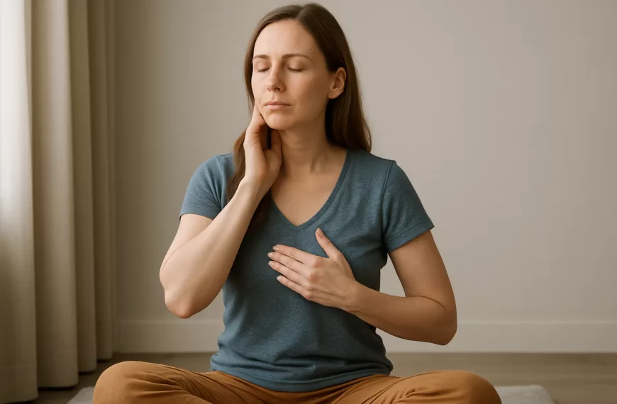 meditación aliviar tensión mandíbula