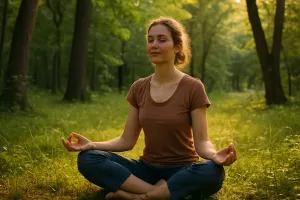 meditación en la naturaleza