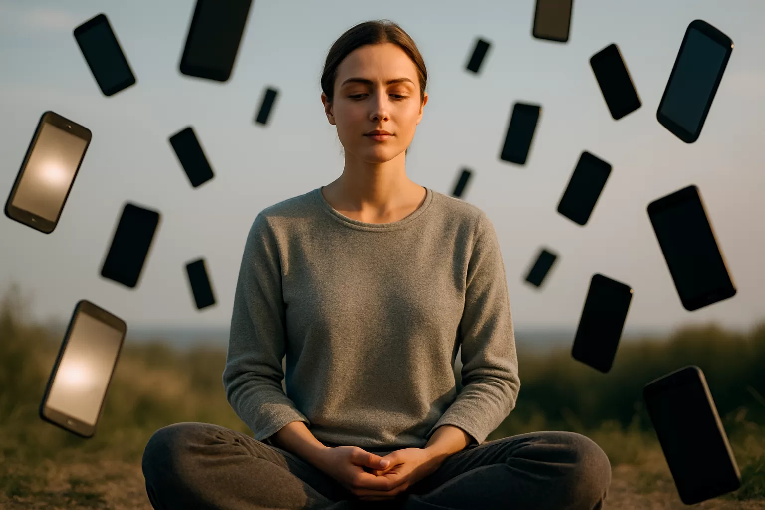 meditación sin distracciones