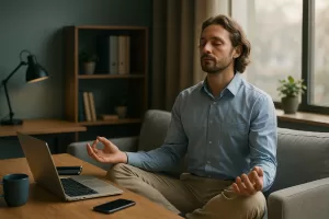 meditación productividad trabajo remoto