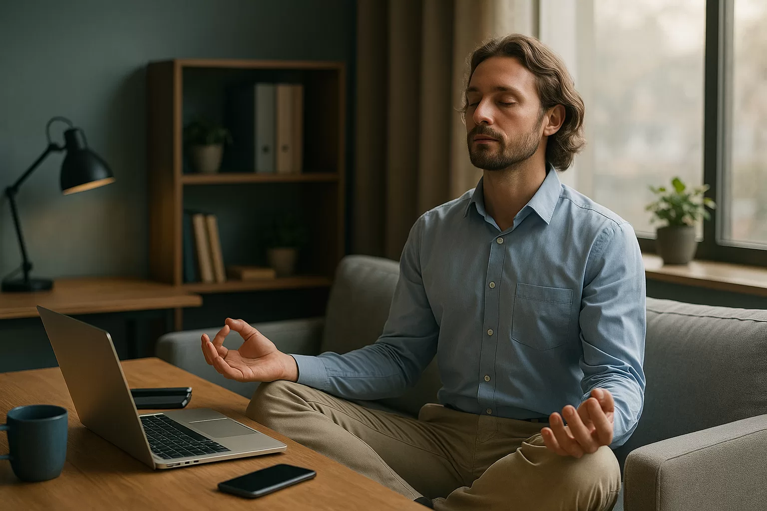 meditación productividad trabajo remoto
